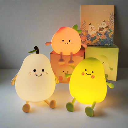 Cute Silicone Fruit Sleeping NightLight