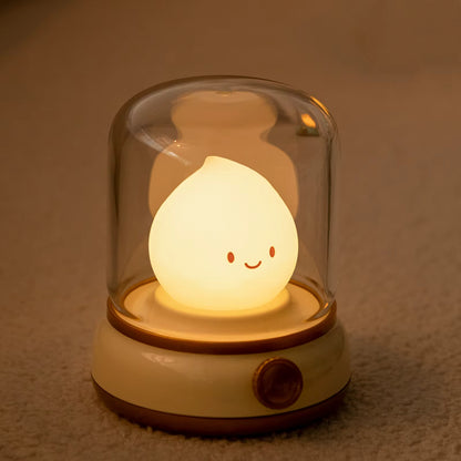 Cute Flameless Candles Night Light |Capybara Kerosene Sleeping Nightlights