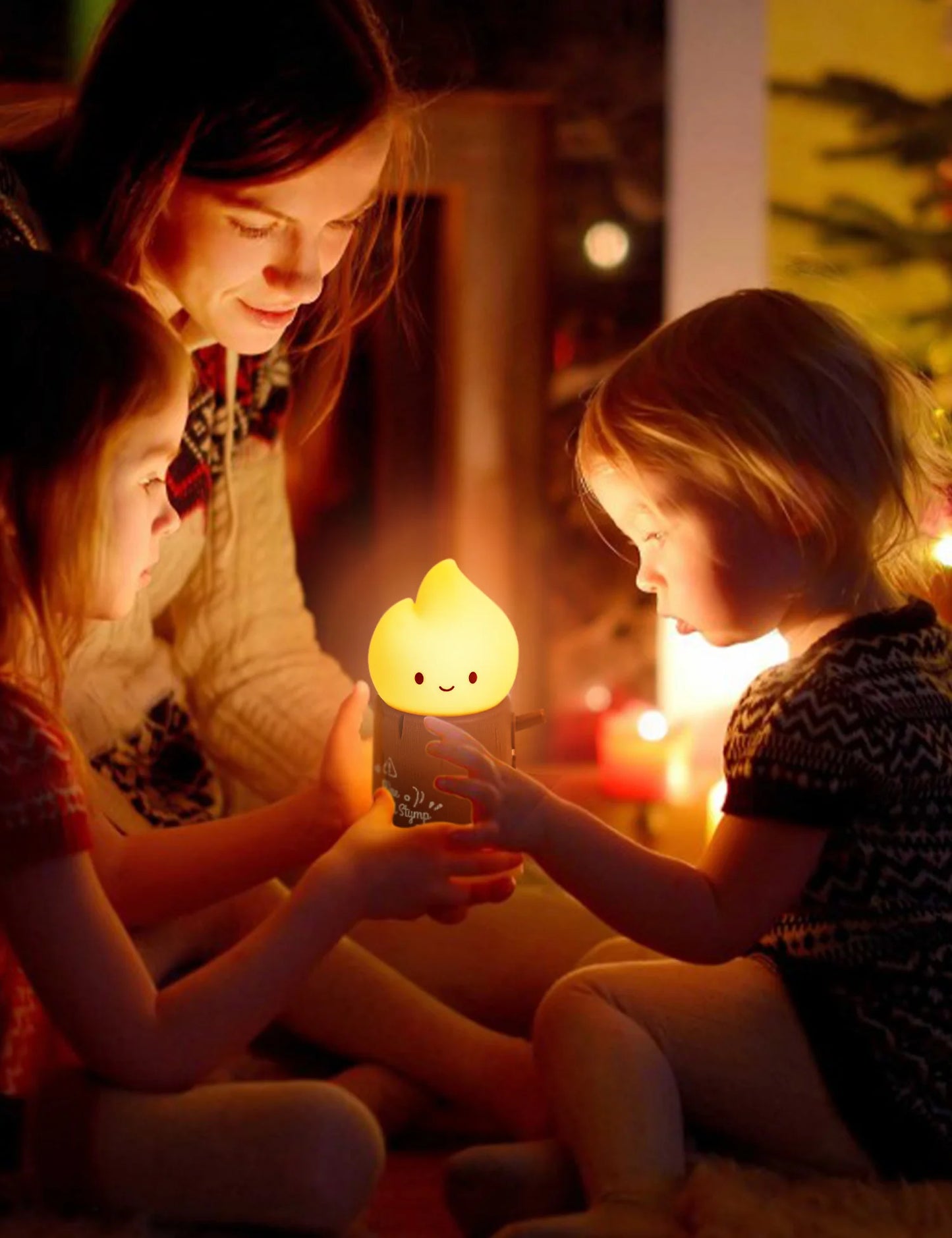 Cute Tree Stump Night Lamp 🌳💡