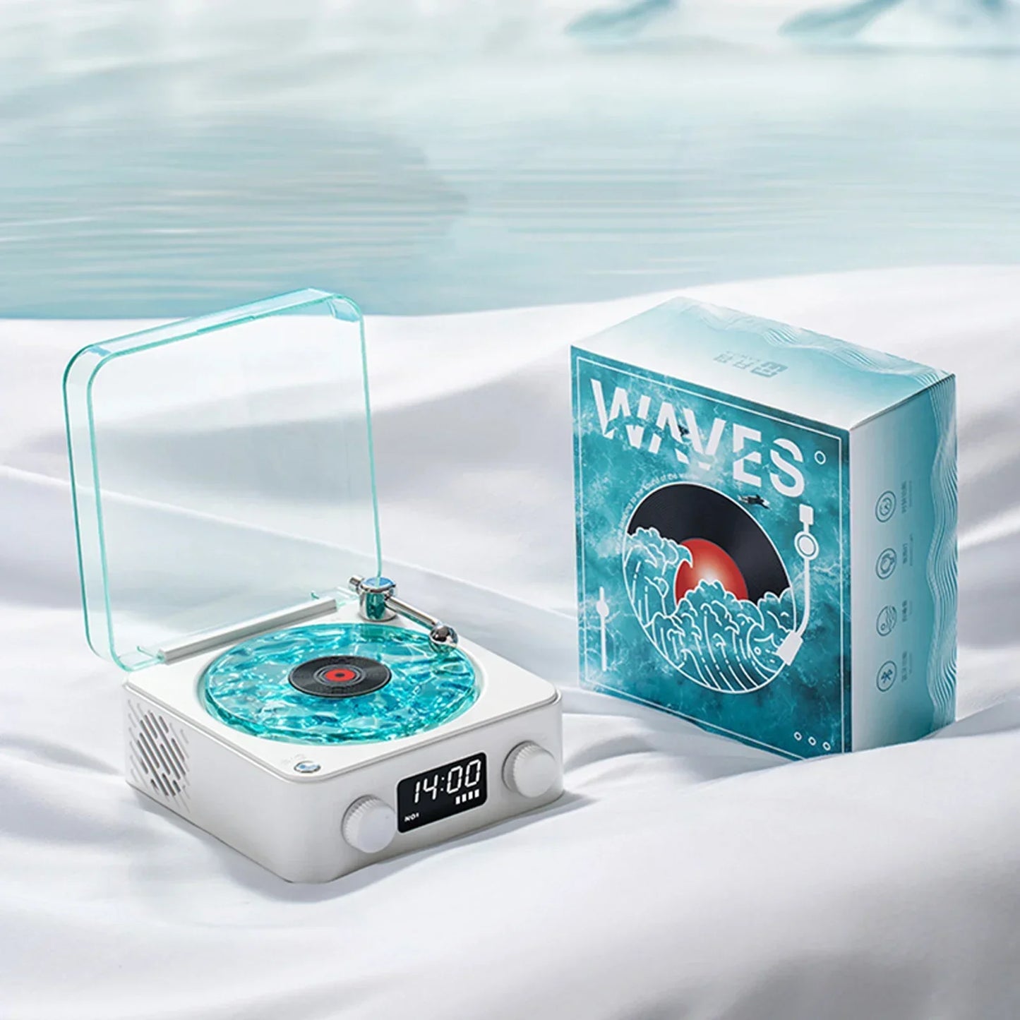 Waves Vinyl Player Bluetooth Speaker